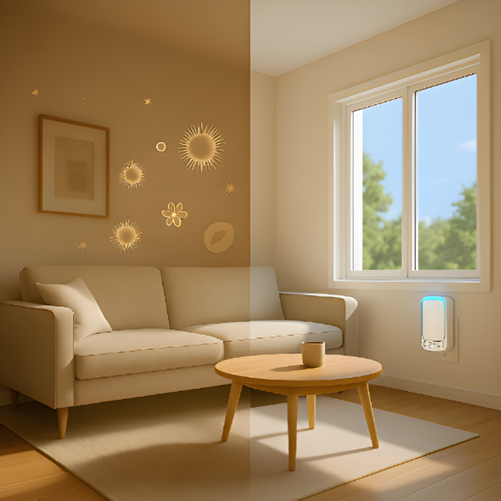 Éliminez les odeurs d’urine d’animaux, les squames et les poils dans l'air, gardez votre maison plus fraîche en seulement 24H.