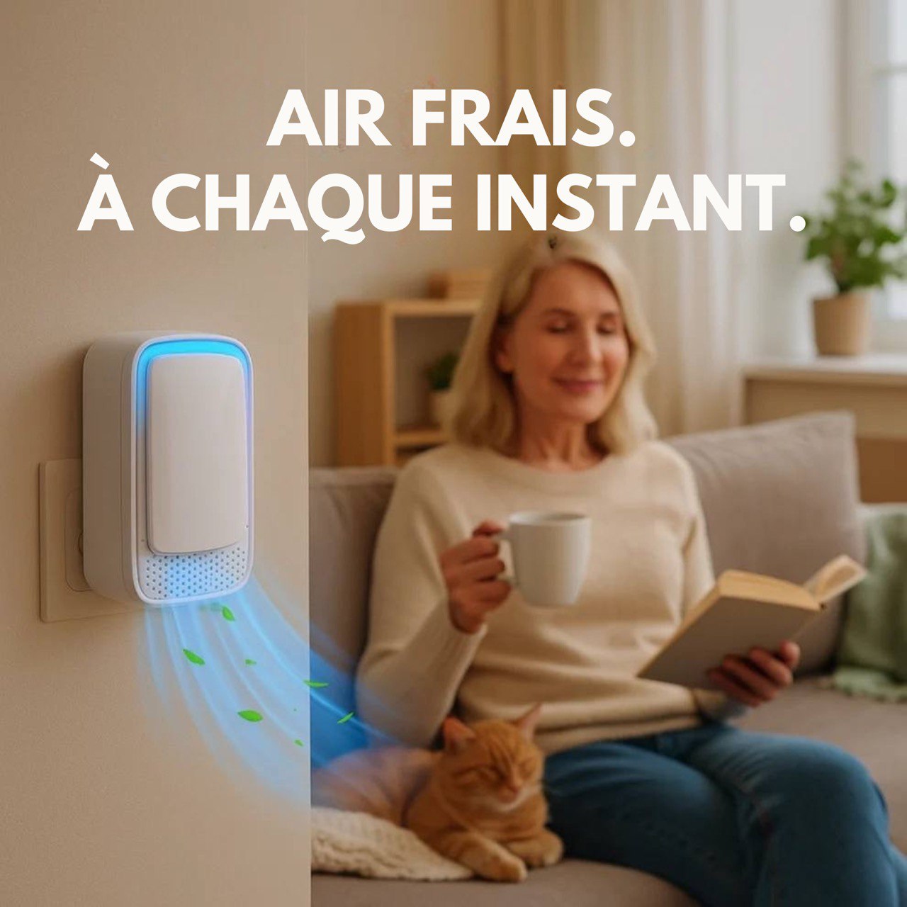 Éliminez les odeurs d'animaux, les squames et les poils dans l'air, gardez votre maison plus fraîche en seulement 30 minutes.